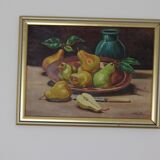 Original Swedish Mid-Century Oil on Canvas "Still Life" 1938 by Golson