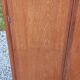 Vintage oak wardrobe with metal legs from the 1950s.