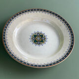Plat creux U & Cie Sarreguemines modèle Myosotis