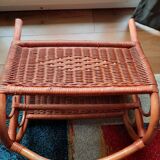 Rattan magazine holder