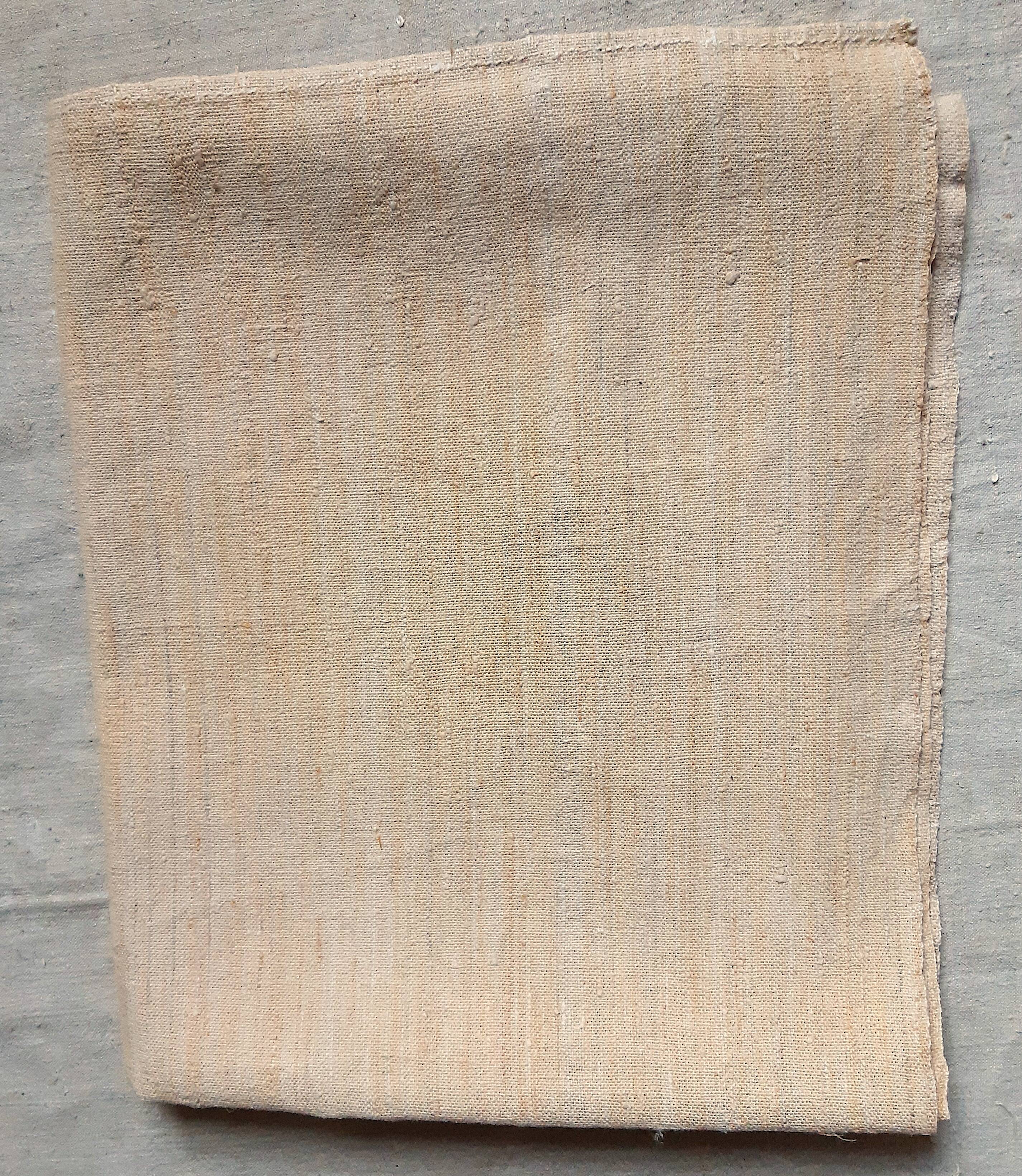 Rustic hemp tablecloth 162 x 96 cm