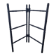 Wooden towel rail painted navy blue