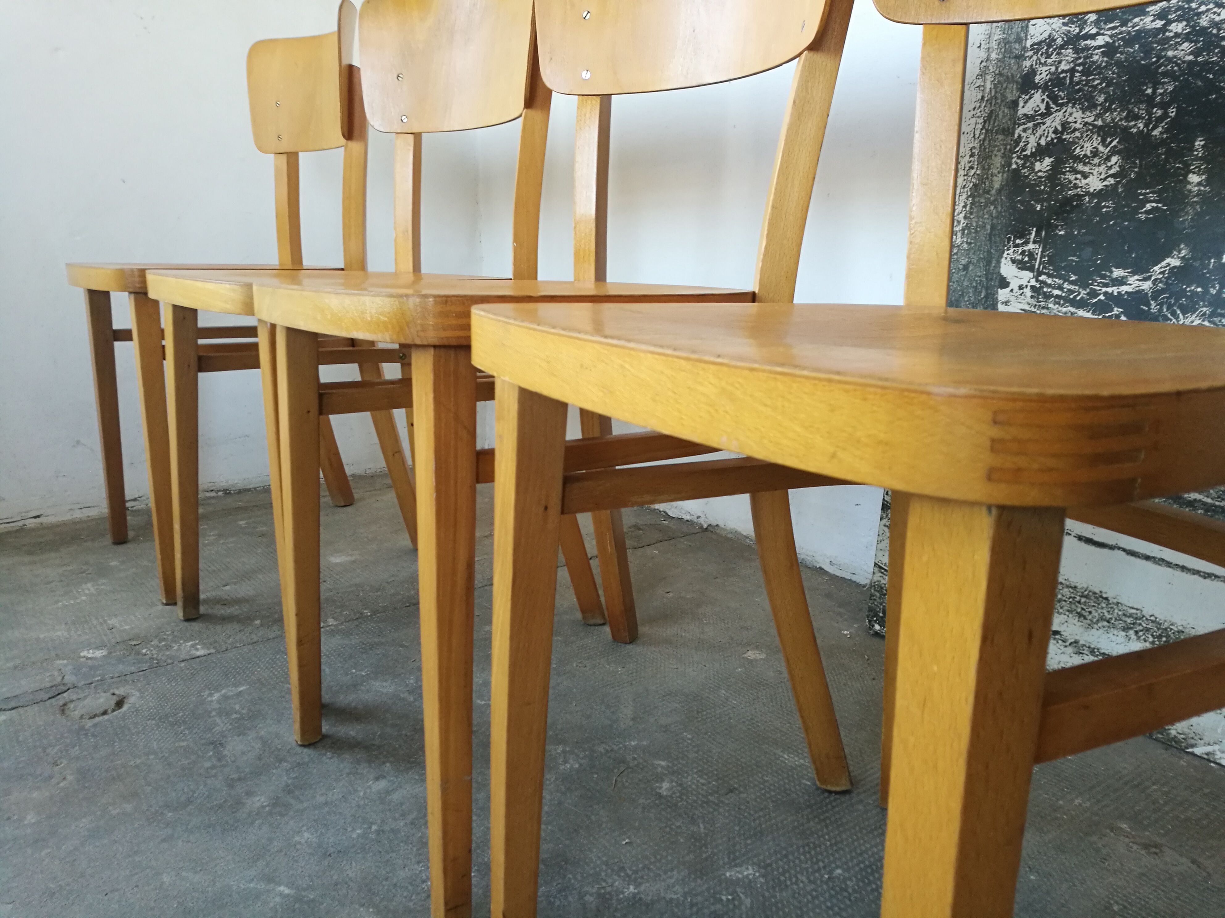 Set of 4 Thonet bistro chairs