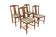 Set of 4 Scandinavian teak chairs, Karl Erik Ekselius, JOC, Sweden, 19