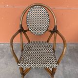 4 chaises Bistrot Parisienne Paris Rotin & scoubidou