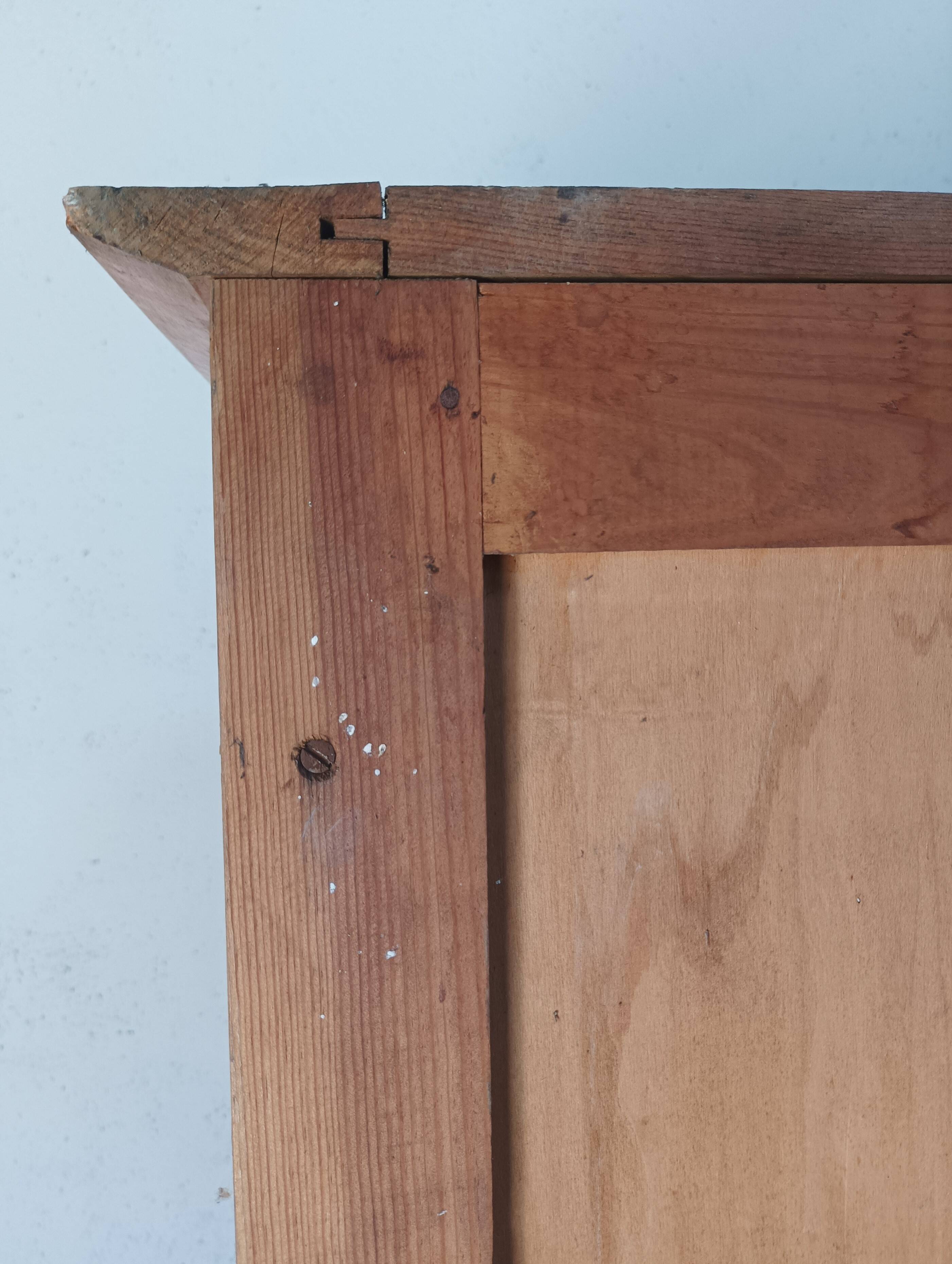 Vintage pine wardrobe