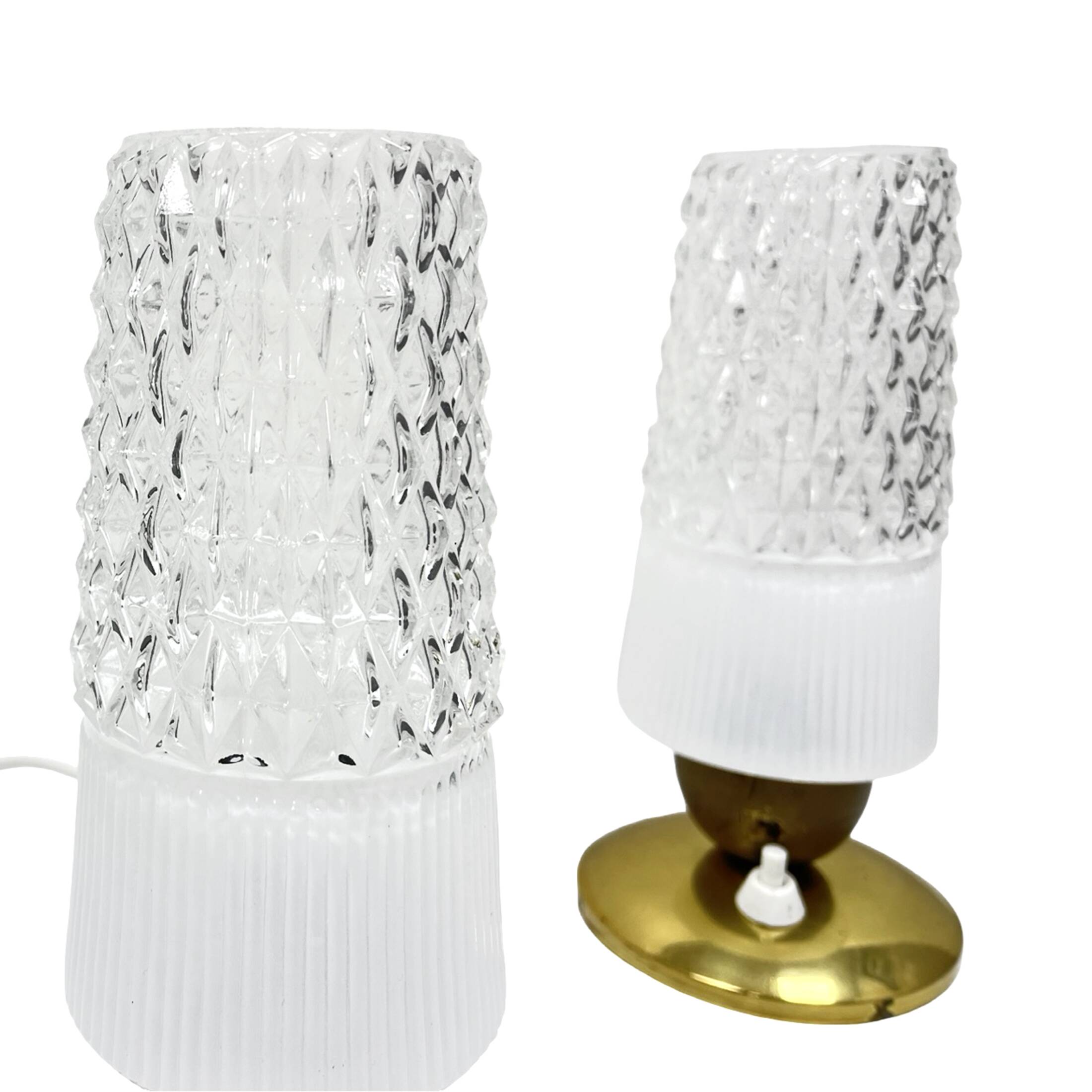 Pair of vintage Elektro-Rausendorf Bautzen bedside lamps, Germany, 1970s