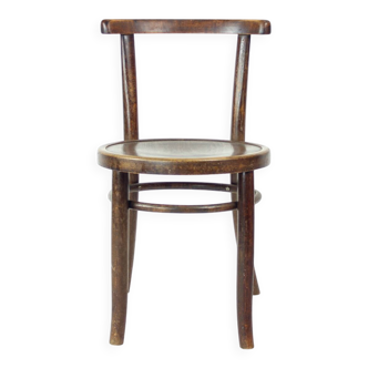 Chaise d'enfant en bois courbé des années 1950 par Tatra