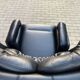 2x Joe Colombo Elda LONGHI Chair Black leather, White fiberglass