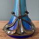 Blown glass vase signed Jean Michel Operto de Biot