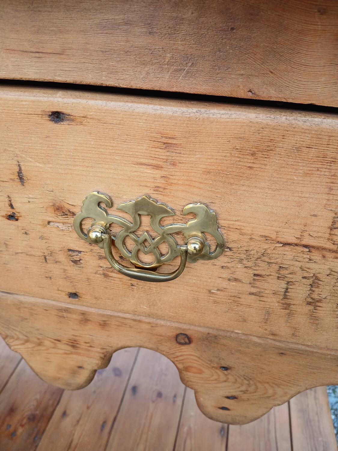 Antique solid pine dresser