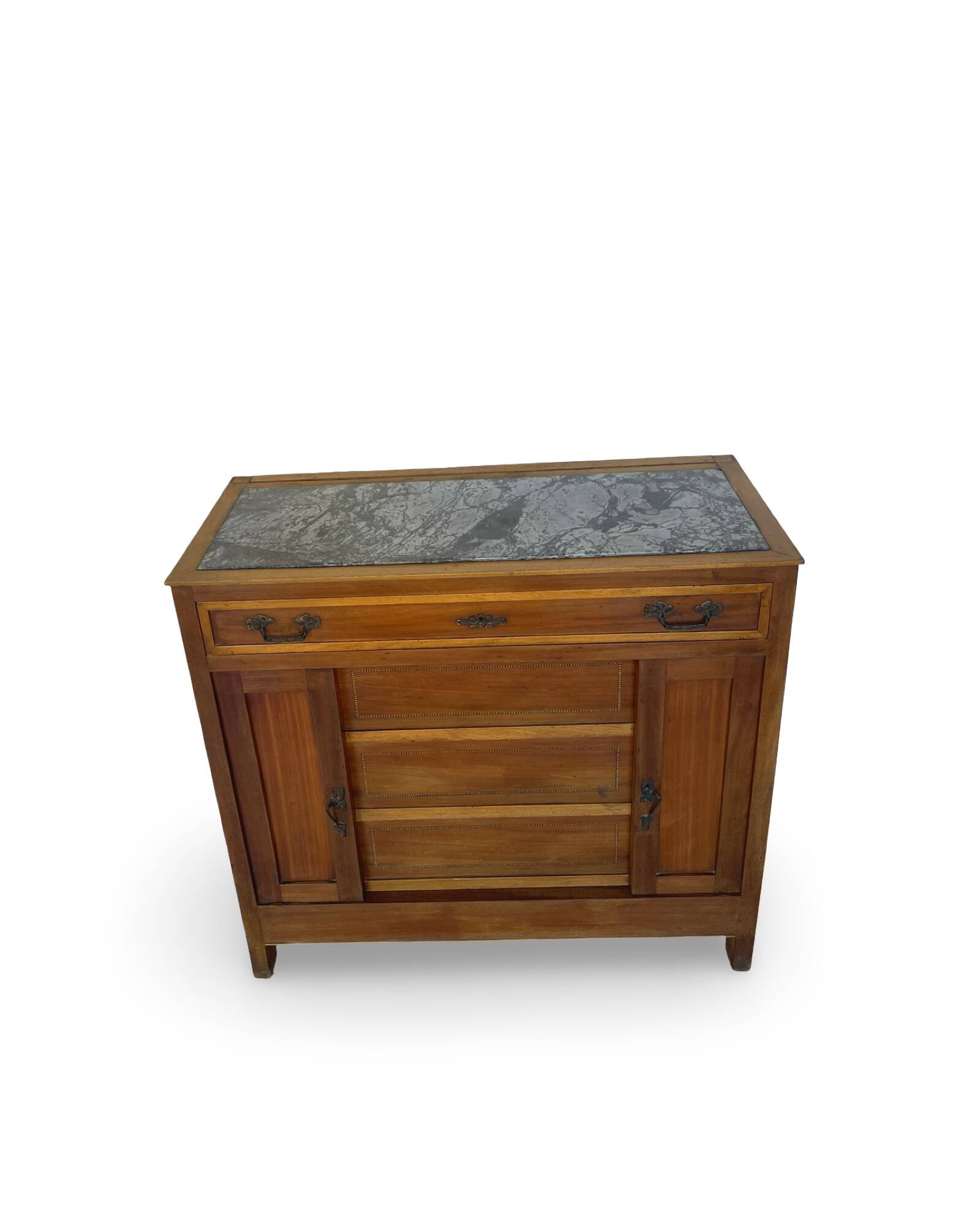 Commode de style Art Déco en bois de cerisier et noyer.