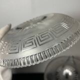 4 Baccarat plates in Greek key pattern 19th century