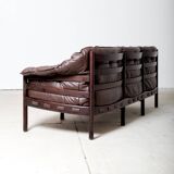 Canapé en cuir par Arne Norell pour Coja, Suède, années 1970
