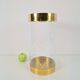 Acrylic Glass and Brass Umbrella Stand, France, 1970s