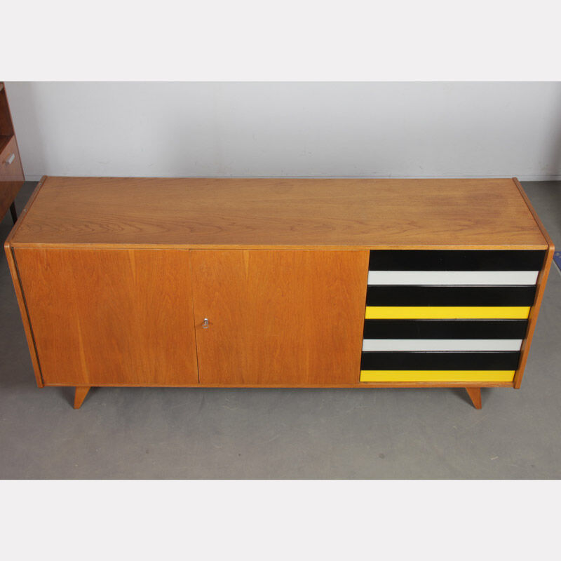 Oak enfilade by Jiri Jiroutek, model U-460, 1960