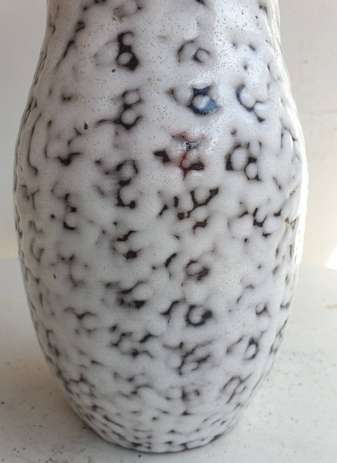 Vintage lava ceramic vase 1960