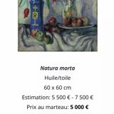 Tableau peinture alfredo müller nature morte still life