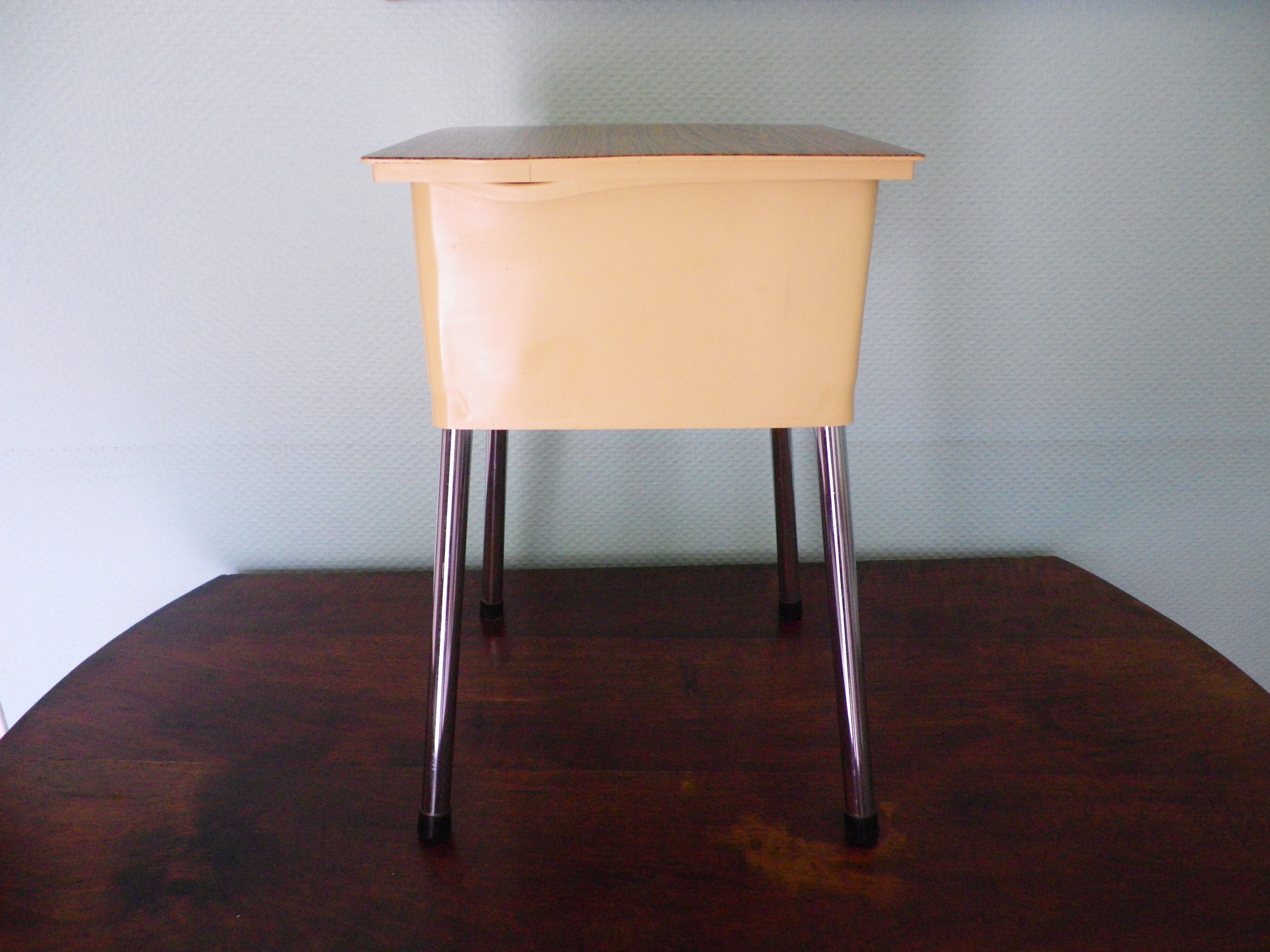 Vintage stool with storage box -1960s