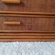 Vintage rattan chest of drawers 4 drawers