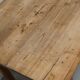 Table à manger rustique en chêne antique du début du 20e siècle.