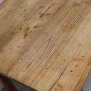 Antique Elm Early 20th Century French Rustic Farmhouse Dining Table