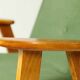 Fauteuil Vintage 366 de J. Chierowski Fauteuil Bois Clair Herbe Verte Scandinave
