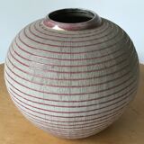 Glazed terracotta vase.