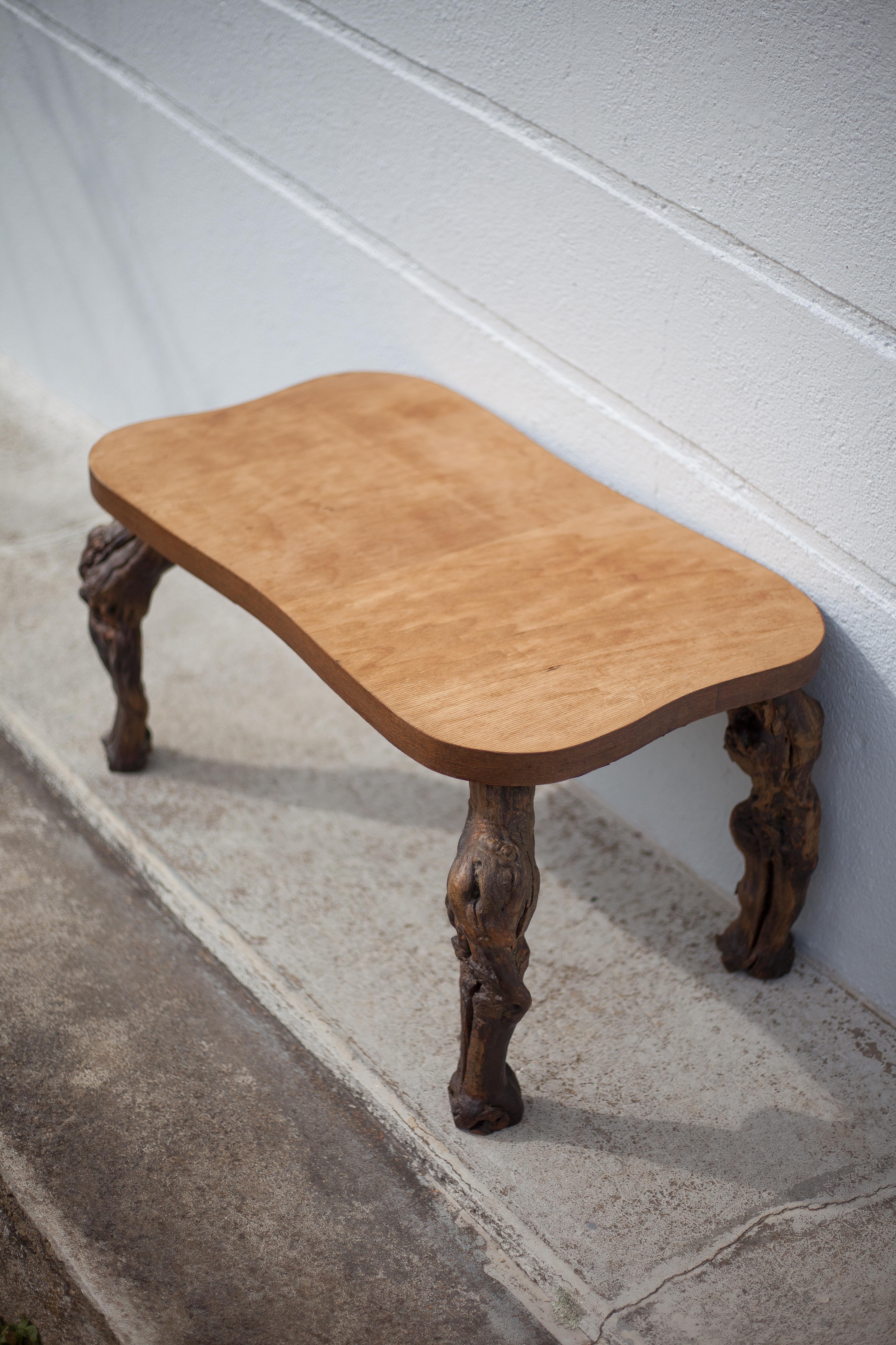 Wood and vine coffee table