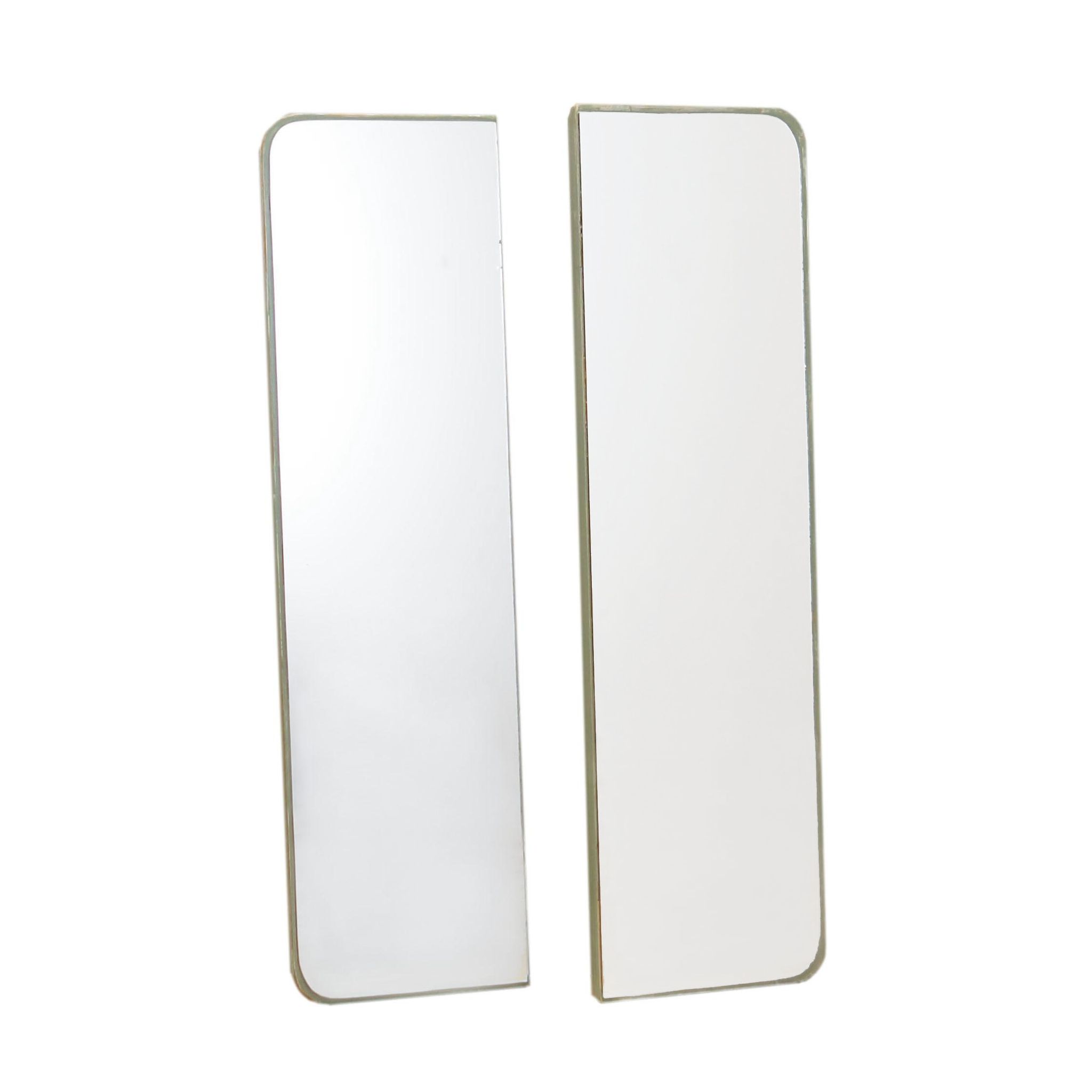 Set of two mirrors in pine frame 1970s Denmark