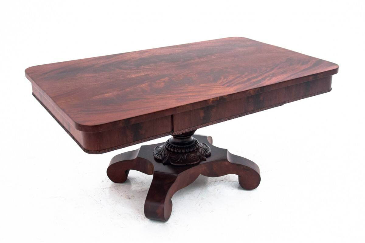 Antique center table, Northern Europe, late 19th century.