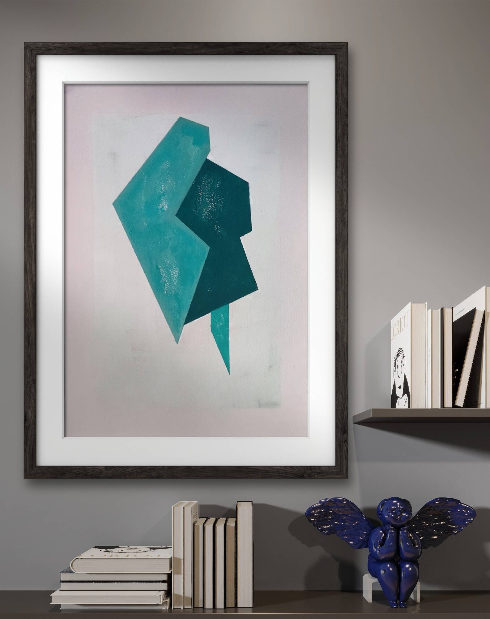 Original minimalist geometric painting