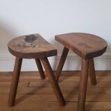 Set of 2 tripod stools