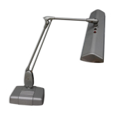 Floating industrial dazor desk lamp