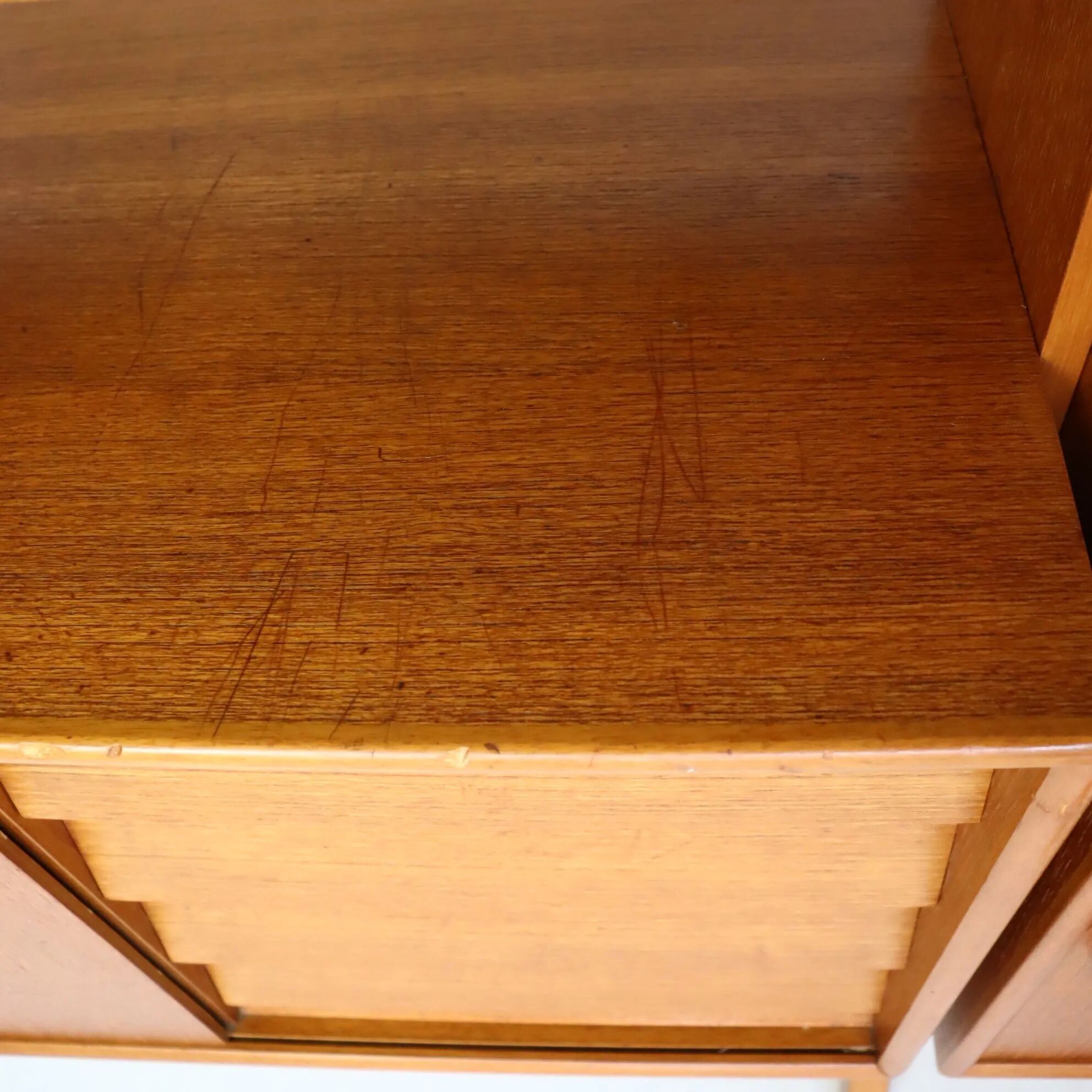 Double teak bookshelf from the 1960s.