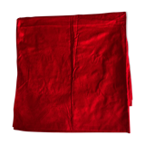 Old red tablecloth