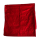 Old red tablecloth