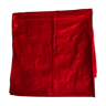 Old red tablecloth