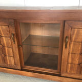 Art deco sideboard with checkered doors and top