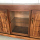 Art deco sideboard with checkered doors and top