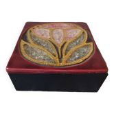 Rare Mithe Espelt jewelry box with floral decoration
