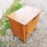 Small vintage wooden storage jam maker