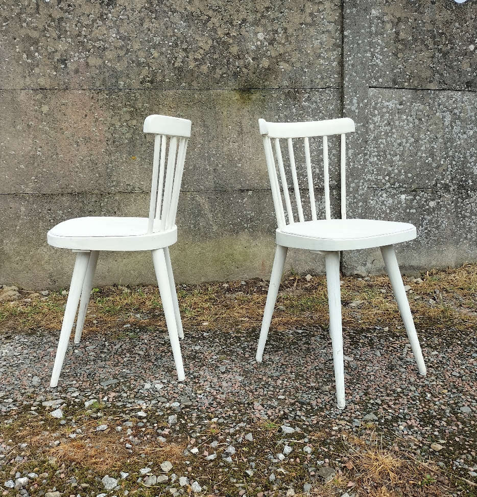Pair of Baumann bistro chairs