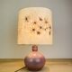 Pink ceramic ball lamp Vallauris, 60s, vintage