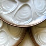 Vintage oyster plates from Salins France