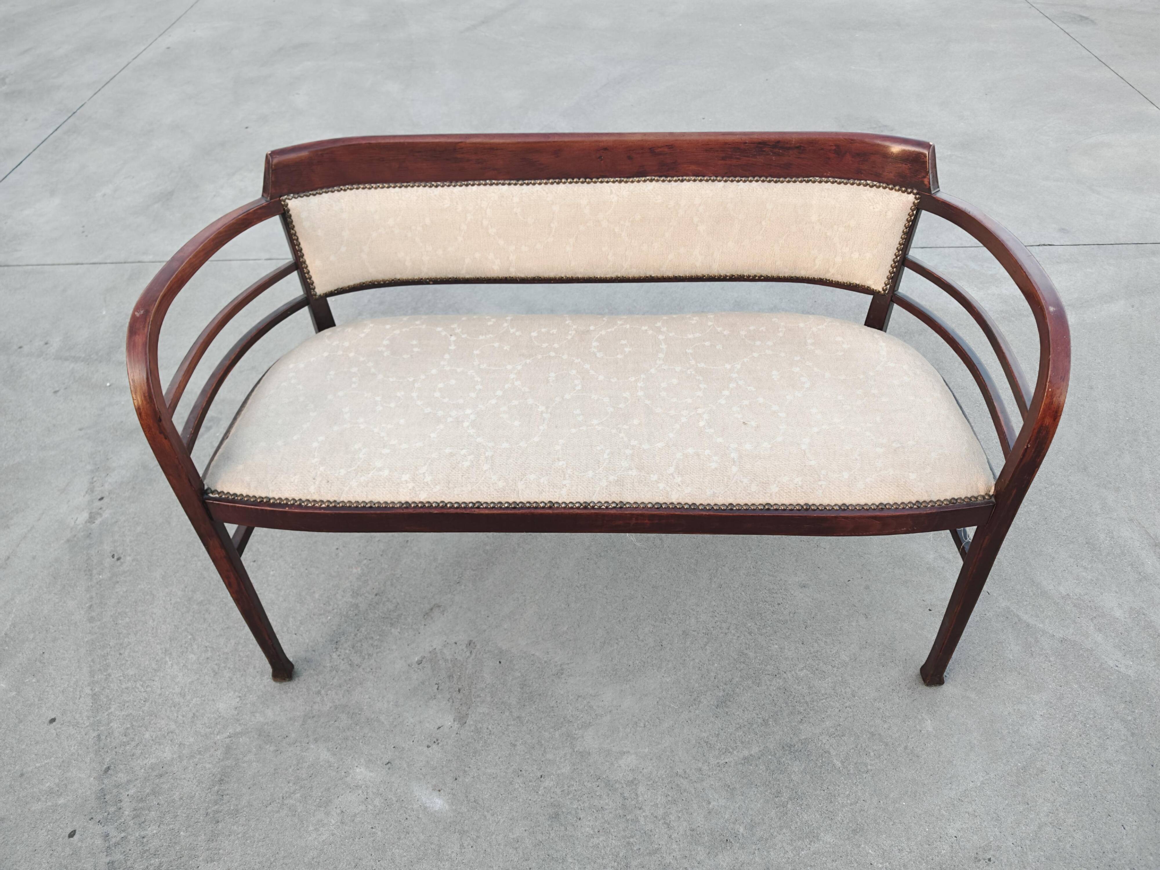 Canapé Vienna Secession No. 6214 by Otto Wagner for Thonet, 1904