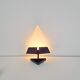 Postmodern Metal & Glass Wall Lamp, Italy, 1980s