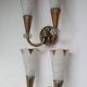 Pair of wall lights from Maison Lunel (Royal Production) Arum model from the 50s