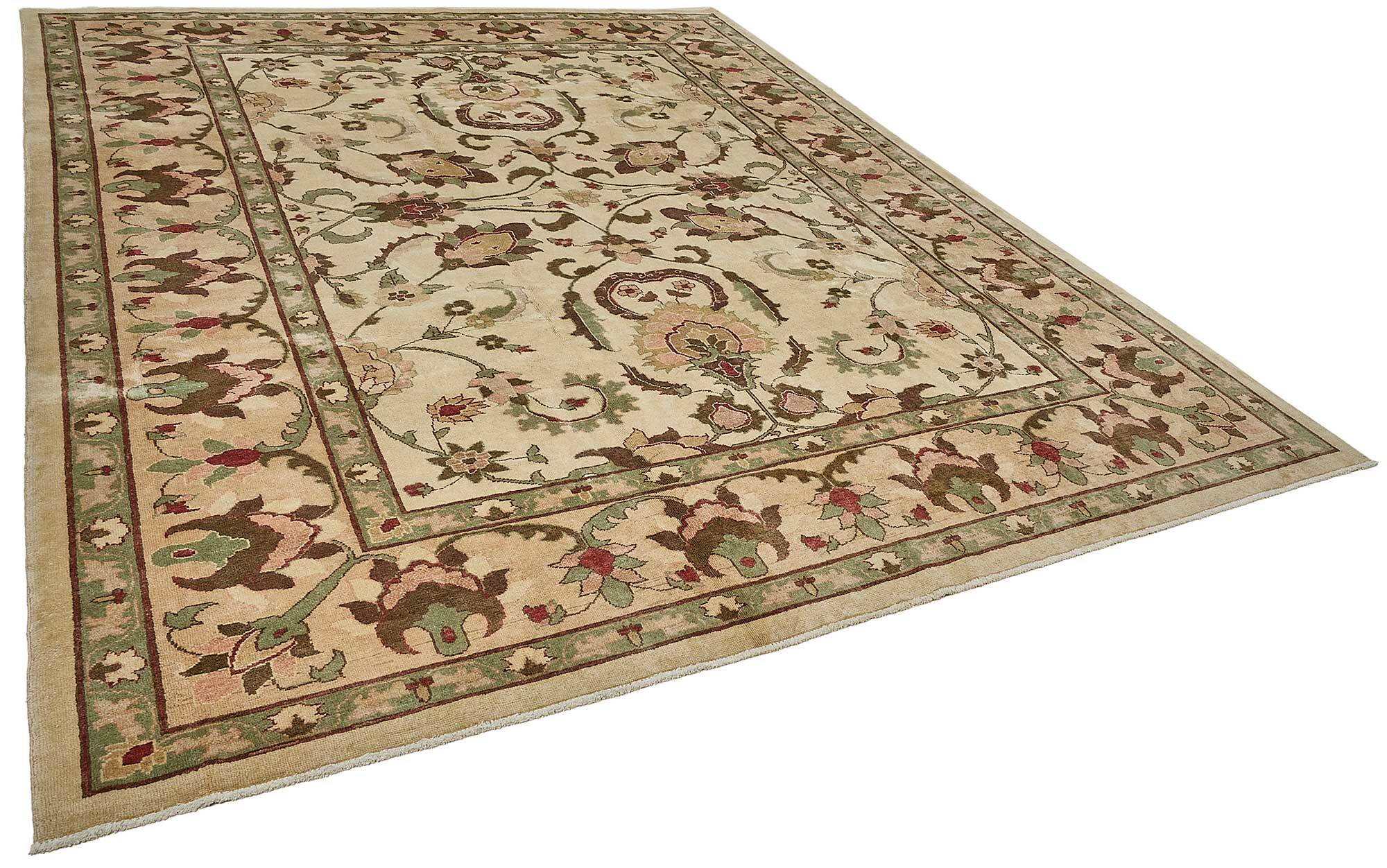 Turkish Handknotted Wool Oushak Rug 282 cm x 352 cm