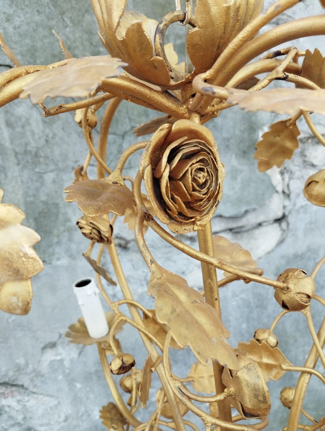 Golden cage chandelier